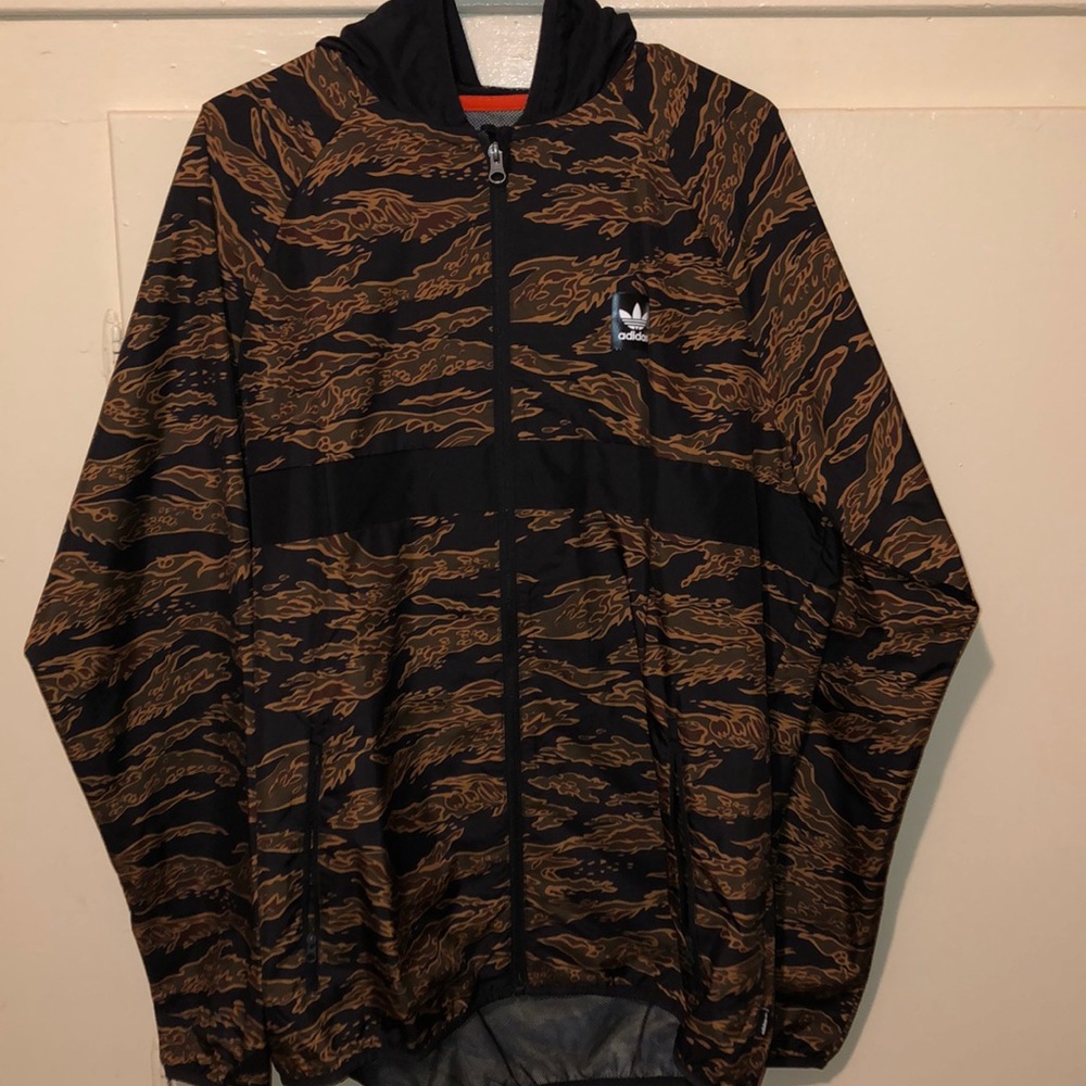 Adidas camo windbreaker